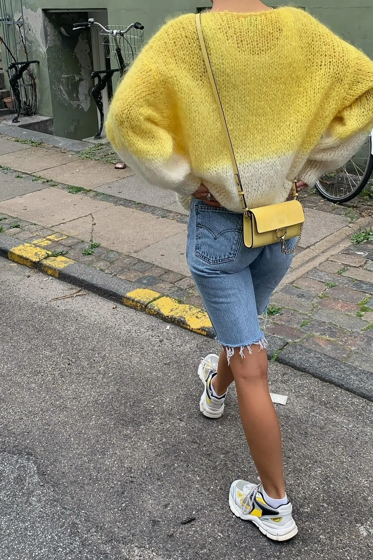 Milana Knit 2-Colored Yellow/White sold by Americandreams product image thumbnail 3