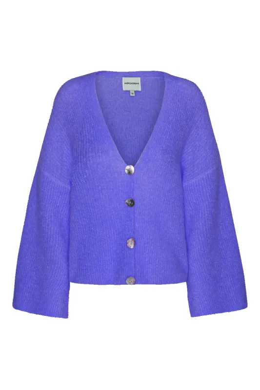 Sandra Oversized Cardigan Iris Purple - Sample sold by Americandreams