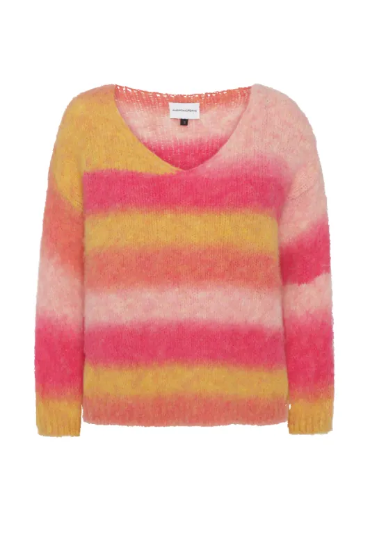 Sofia Pullover Red Ombre - Sample sold by American Dream