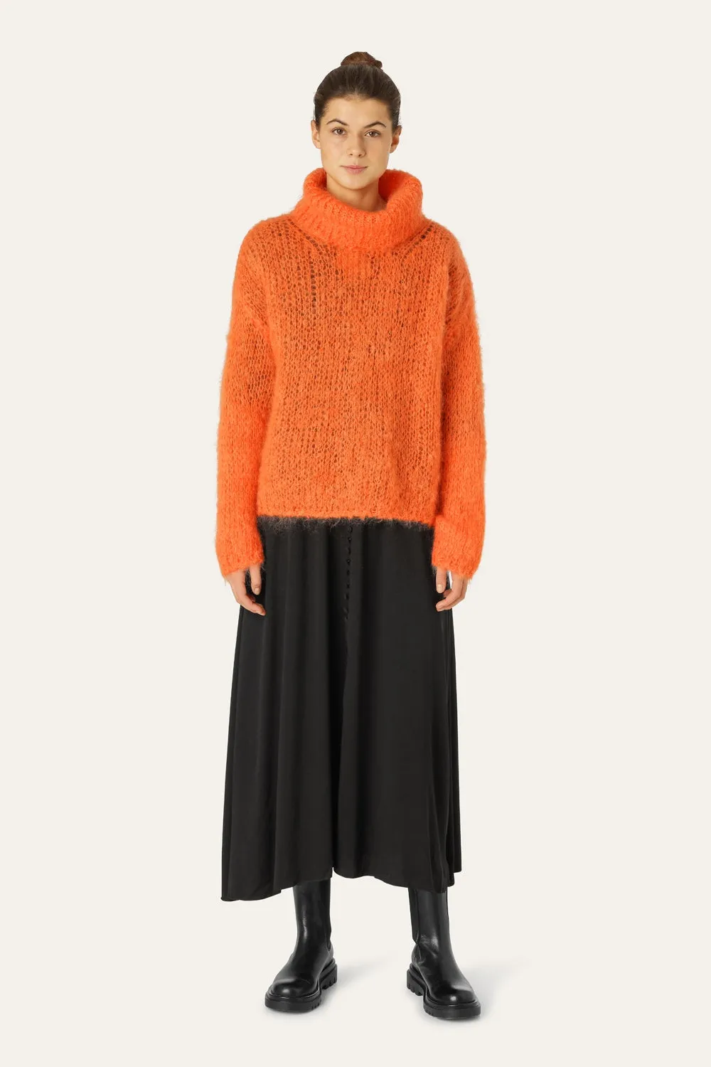 Livia LS Roll Neck Pullover Orange sold by American Dream product image thumbnail 2