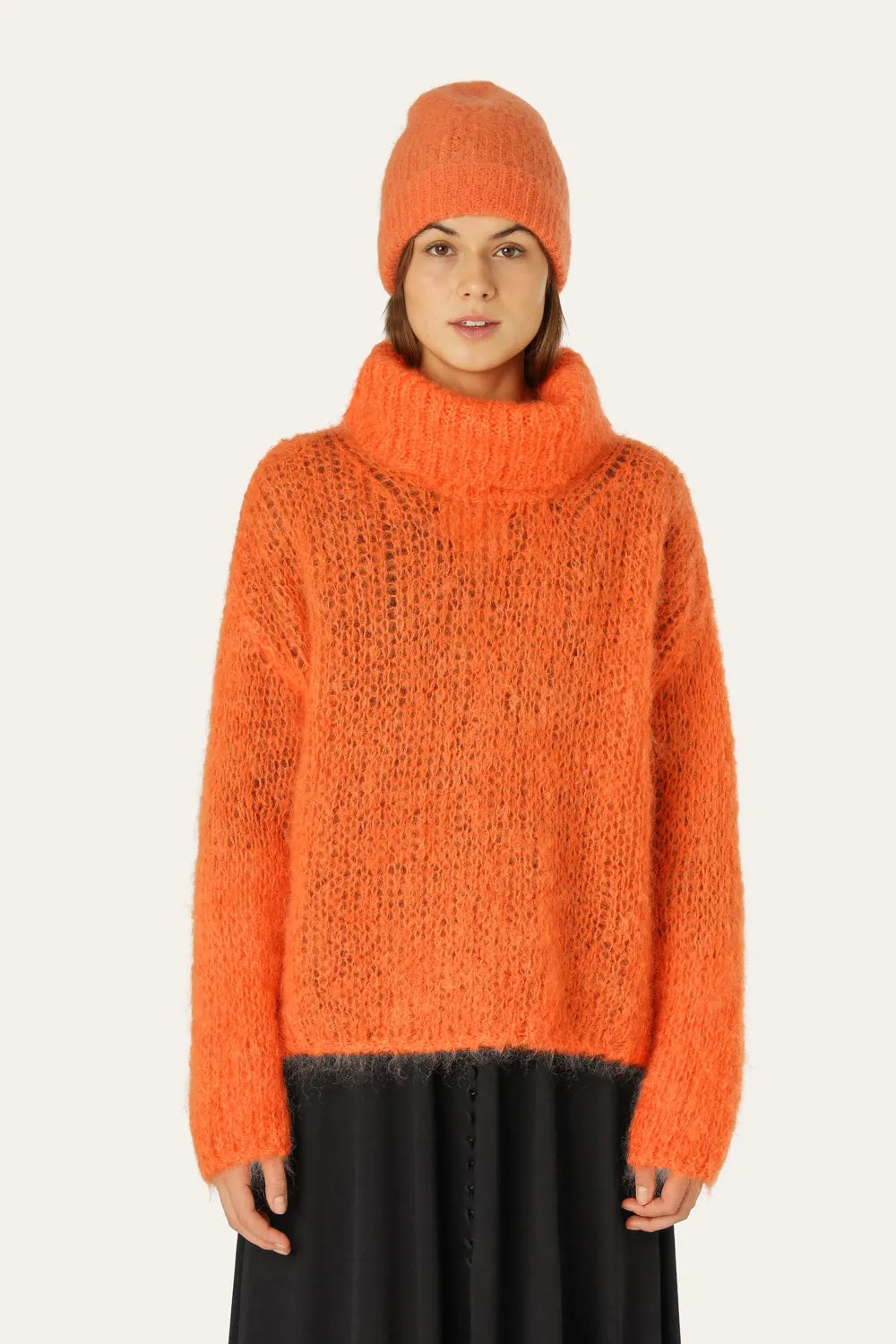 Livia LS Roll Neck Pullover Orange sold by American Dream product image thumbnail 3