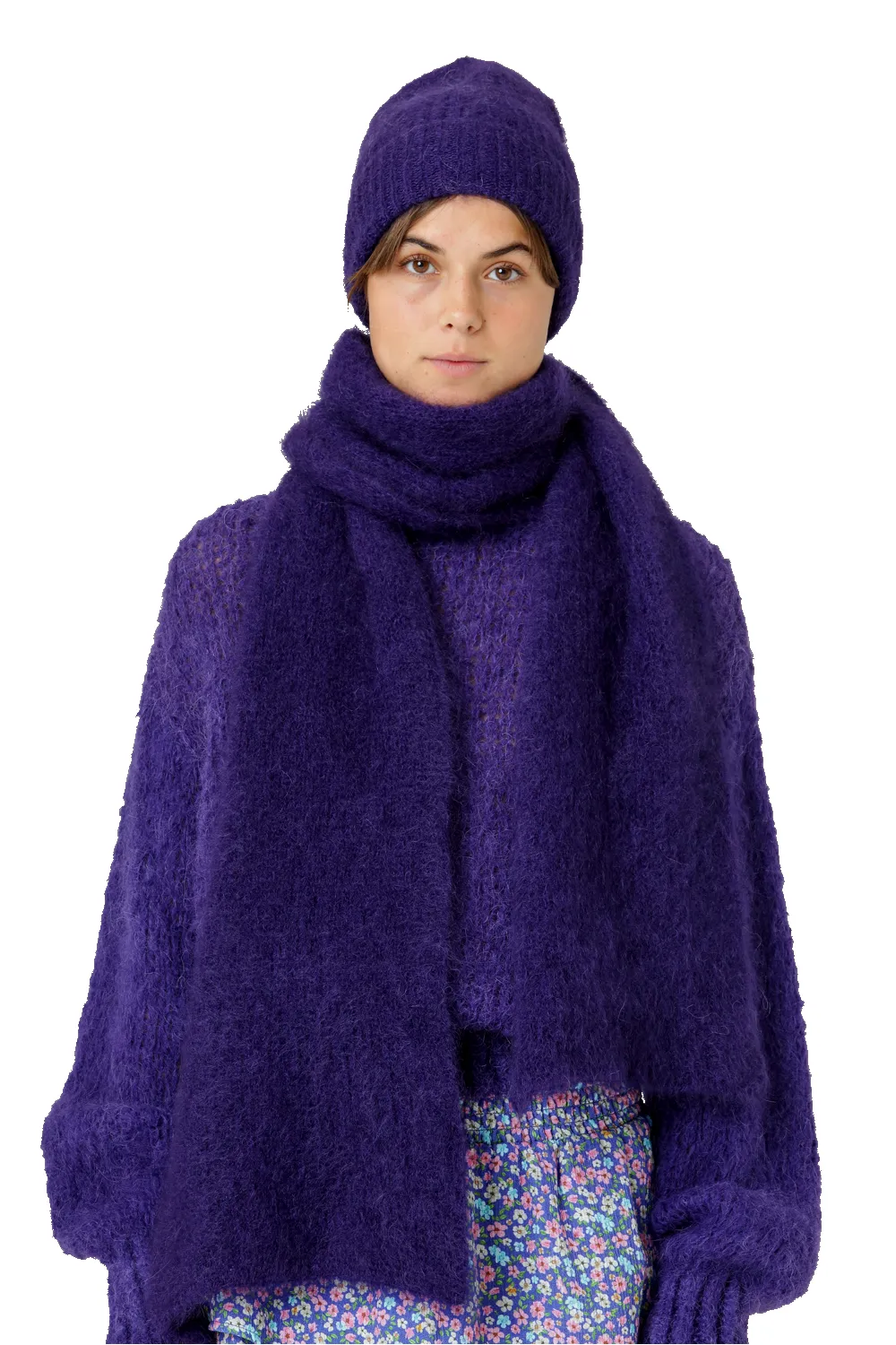 Mila Mohair Beanie Violet - Sample sold by Americandreams product image thumbnail 2