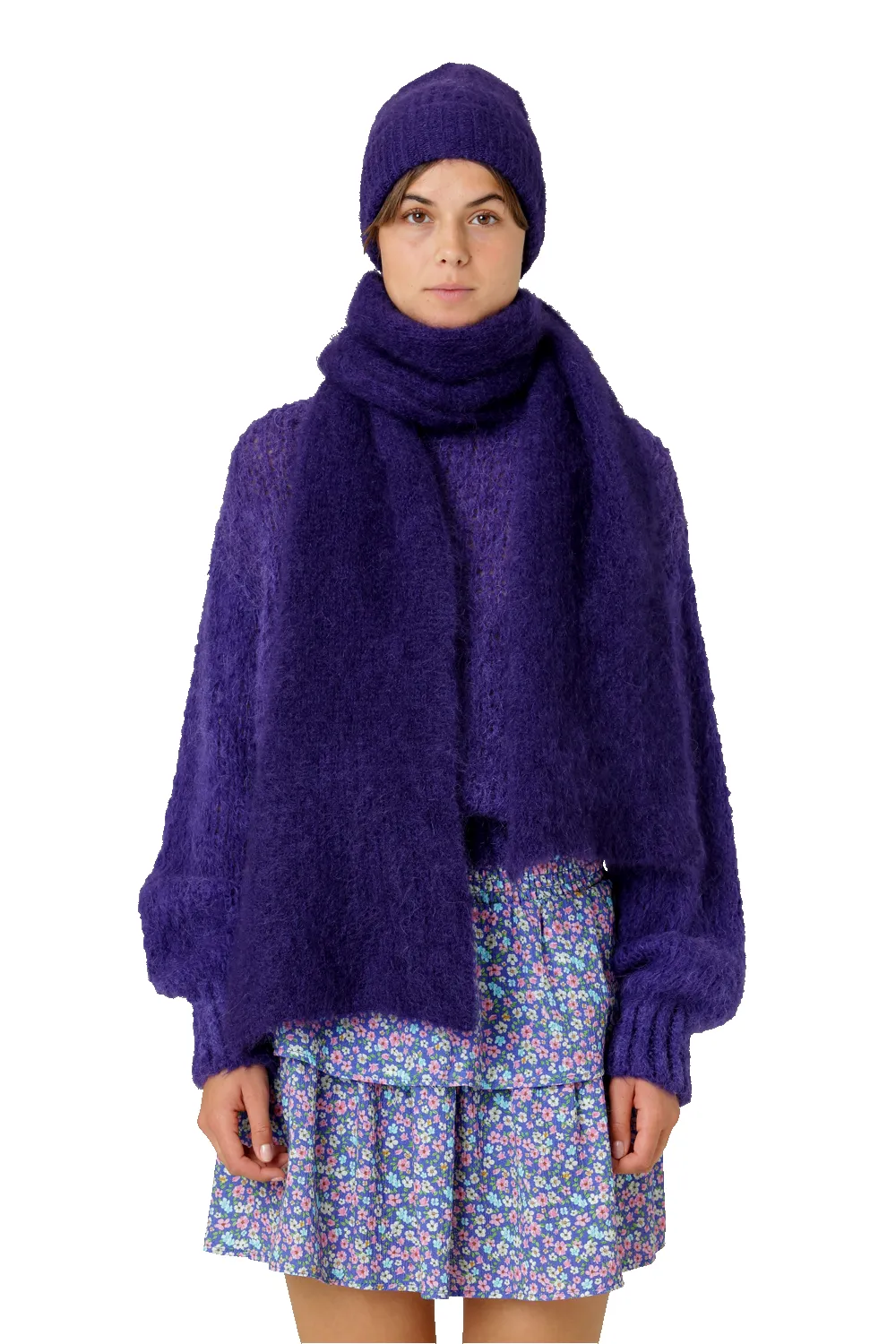 Mila Mohair Beanie Violet - Sample sold by Americandreams product image thumbnail 3