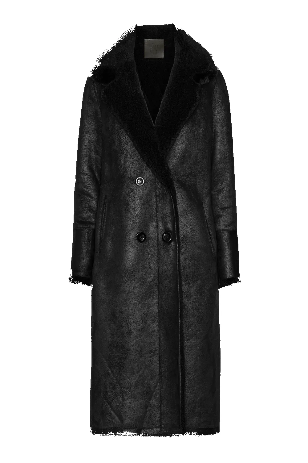 Leona Wool Coat Long Black sold by Americandreams