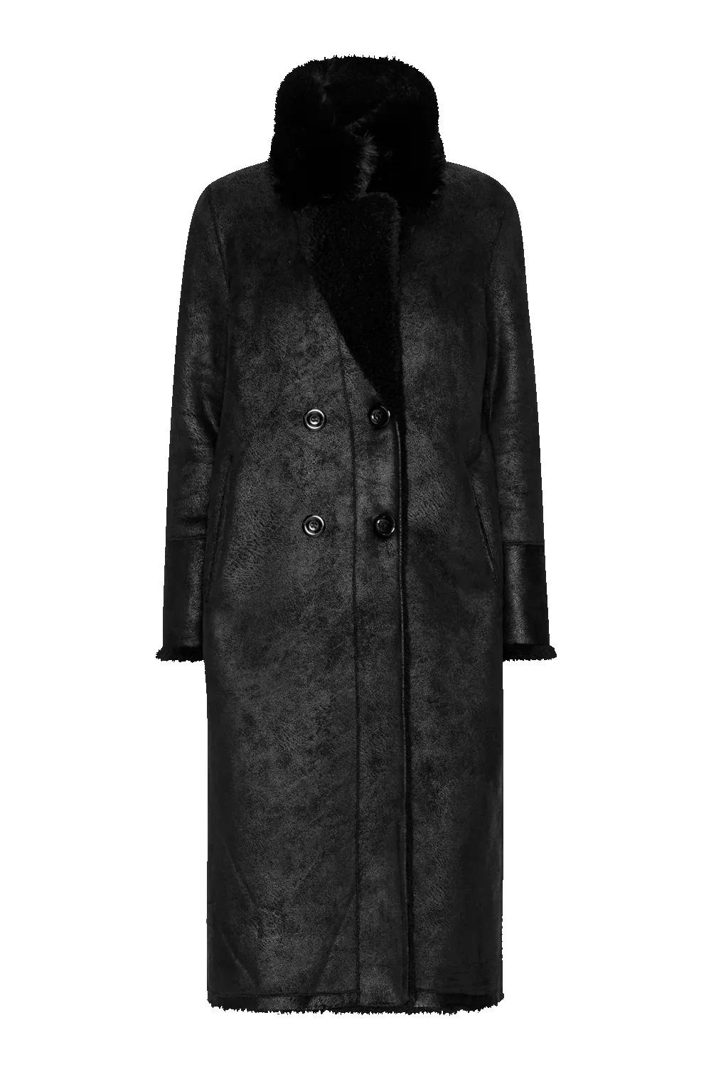 Leona Wool Coat Long Black sold by Americandreams product image thumbnail 2