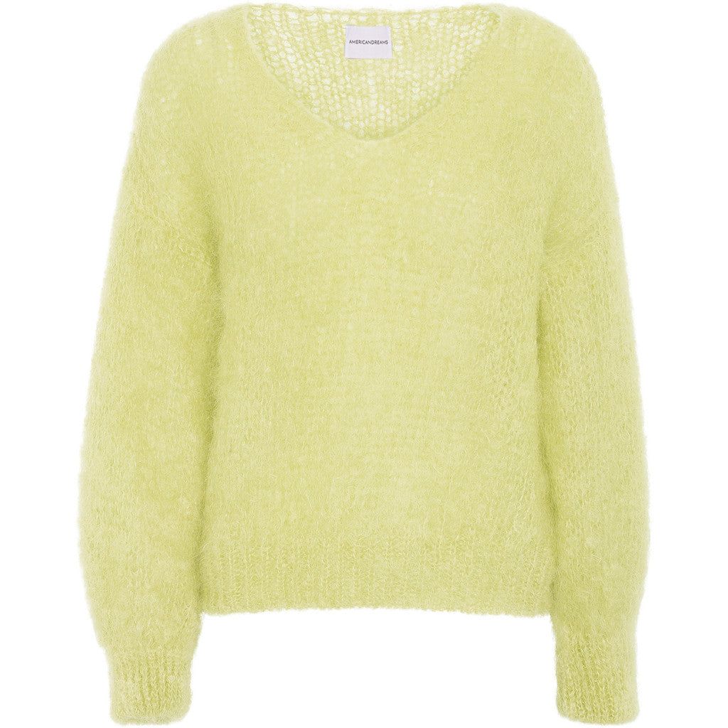 Milana LS Mohair Knit - Light Yellow sold by American Dream
