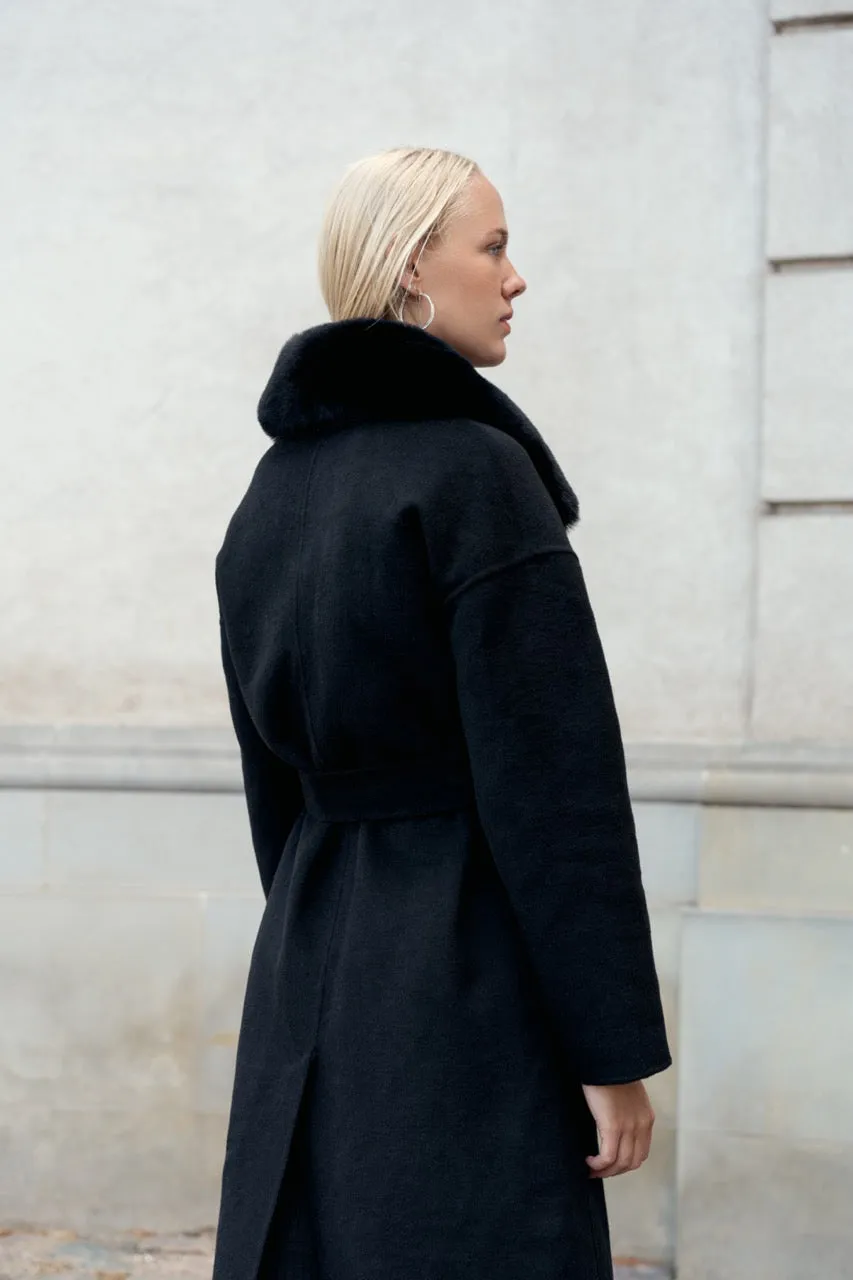Carmen Cashmere Coat Black - Sample sold by Americandreams product image thumbnail 2