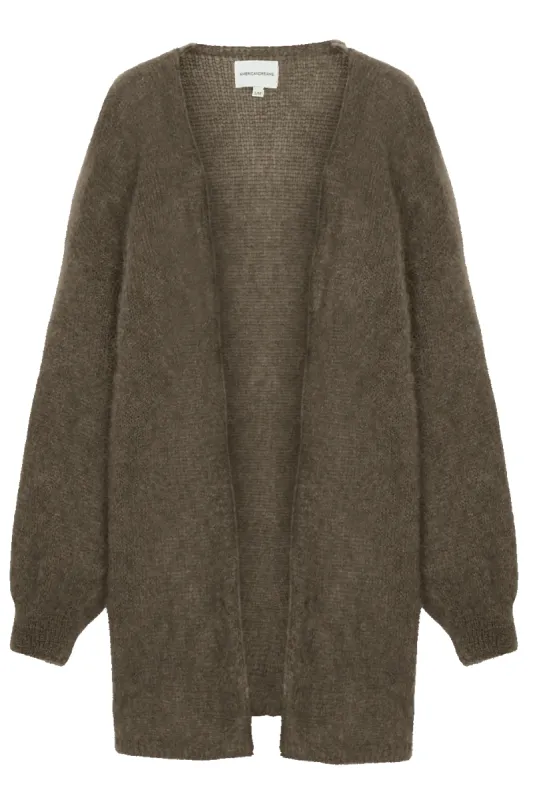 Lee Midi Cardigan Dark Taupe sold by Americandreams