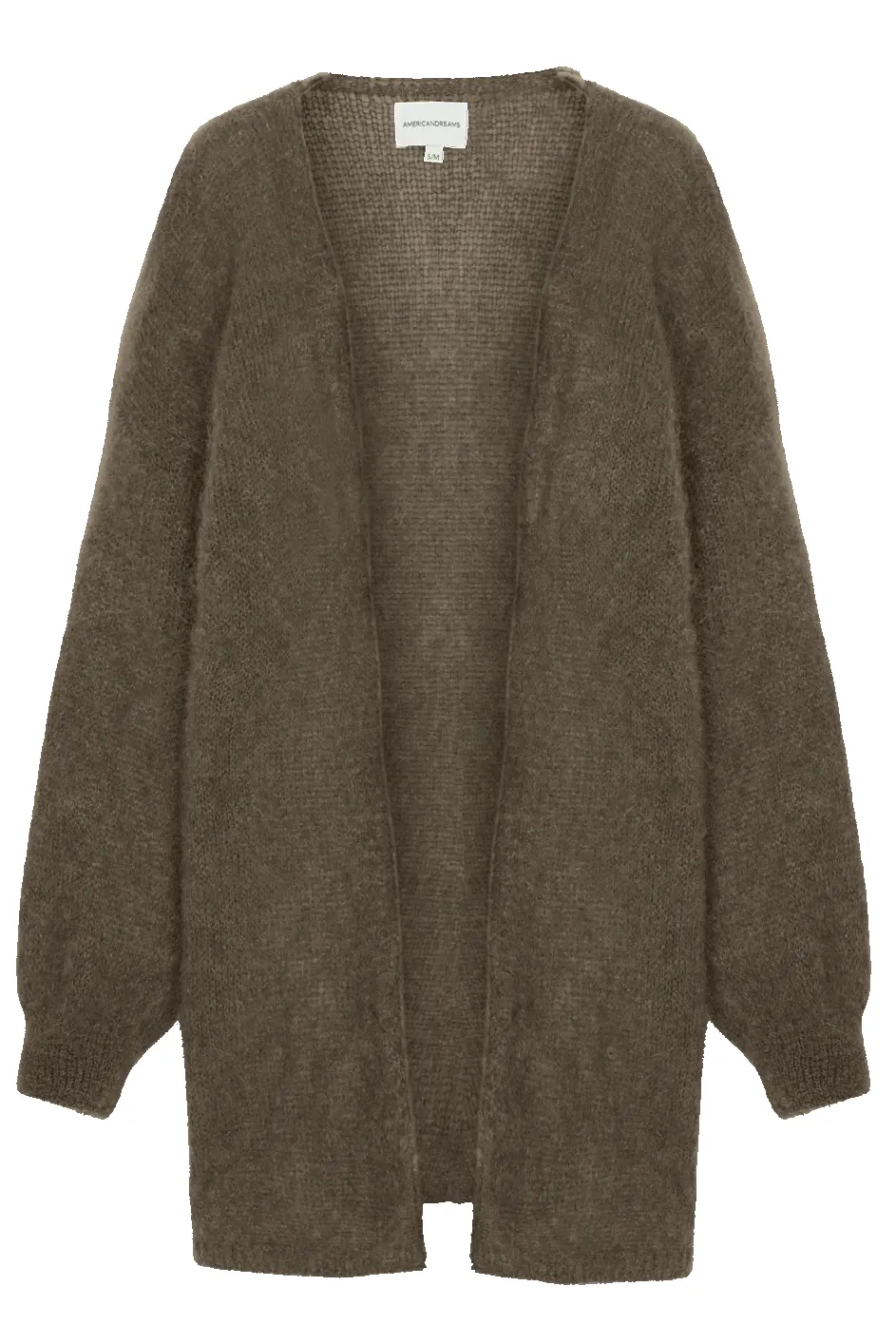 Lee Midi Cardigan Dark Taupe sold by Americandreams