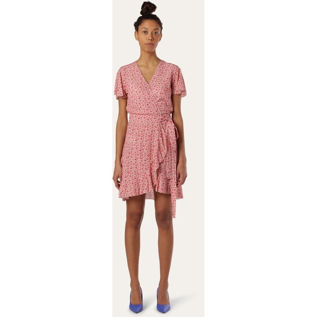 Milly Wrap Dress Short - Light Pink Flower sold by American Dream product image thumbnail 2