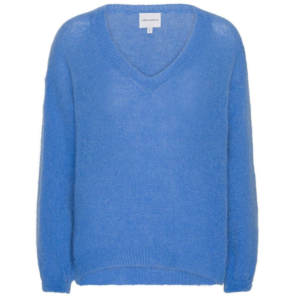 Silja V Neck Knit - Sky Blue sold by American Dream