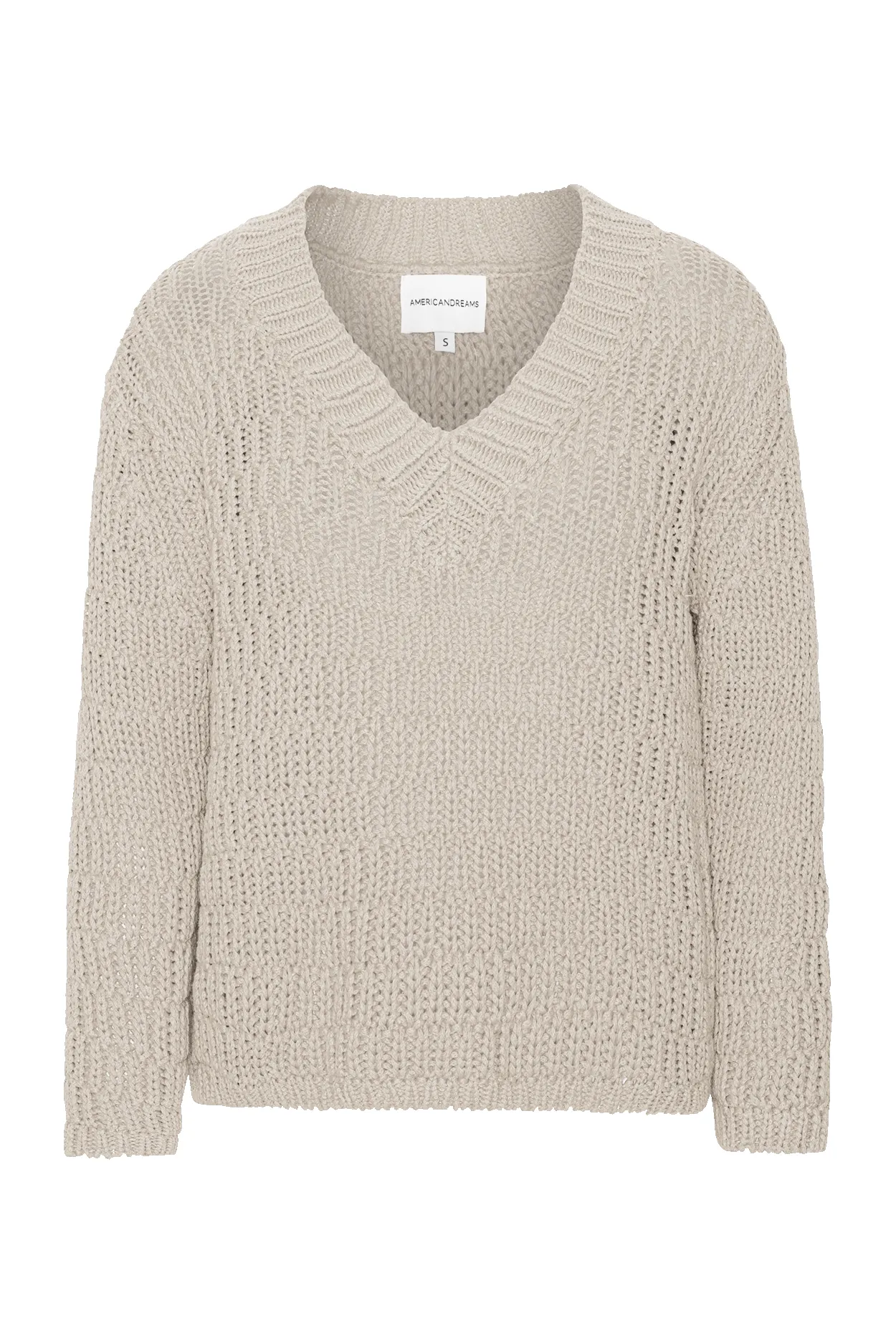 Sui Cotton Pullover Beige sold by Americandreams