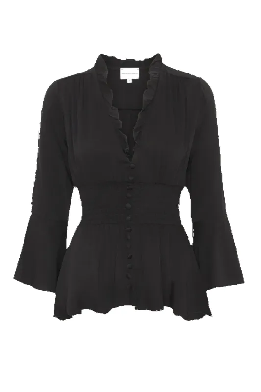 Sally Top Black Solid sold by Americandreams