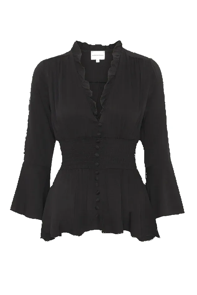 Sally Top Black Solid sold by Americandreams