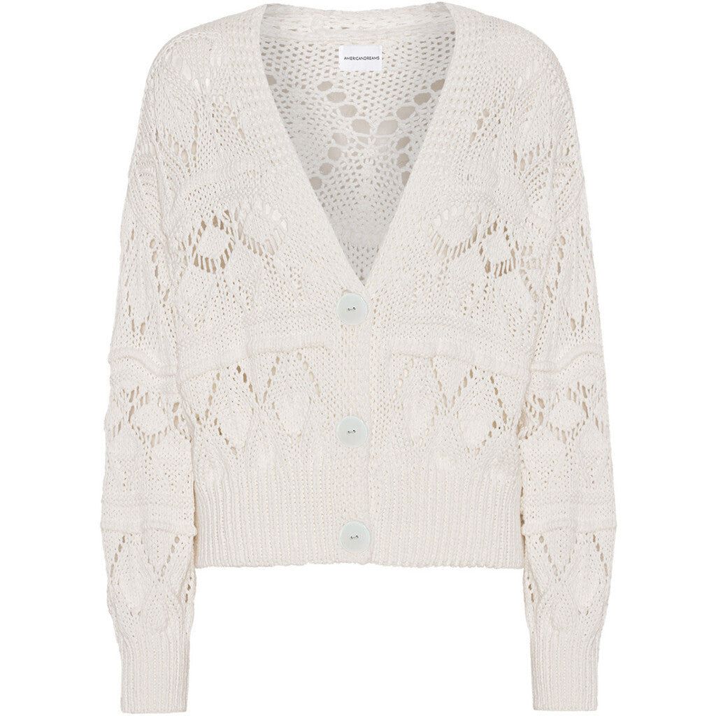 Riley Cotton Cardigan - White sold by American Dream