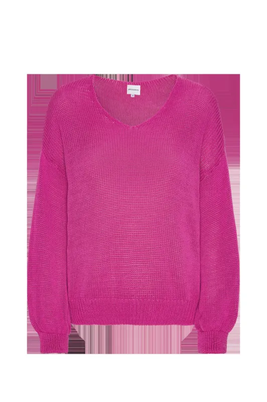 Milana LS Light Cotton Knit Neon Pink sold by American Dream