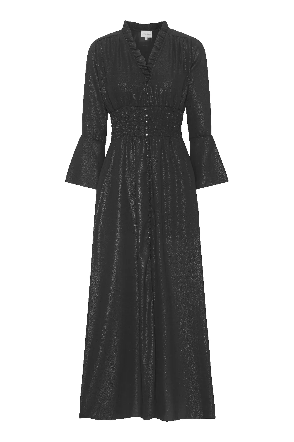 Sally Long Shimmer Dress Black - Sample sold by Americandreams