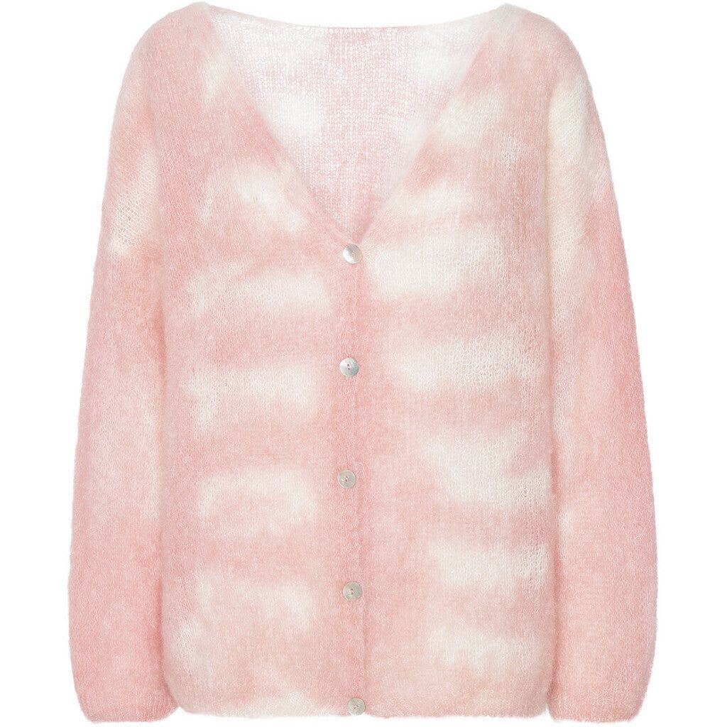Cornelia LS Cardigan - Light Pink/White sold by American Dream