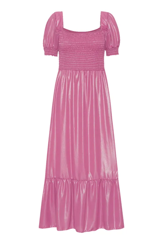 Jade Shimmer Long Dress Pink - Sample made by Americandreams
