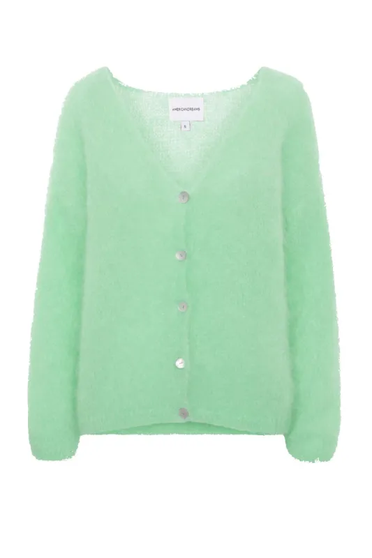 Cornelia LS Cardigan Mint Green made by Americandreams