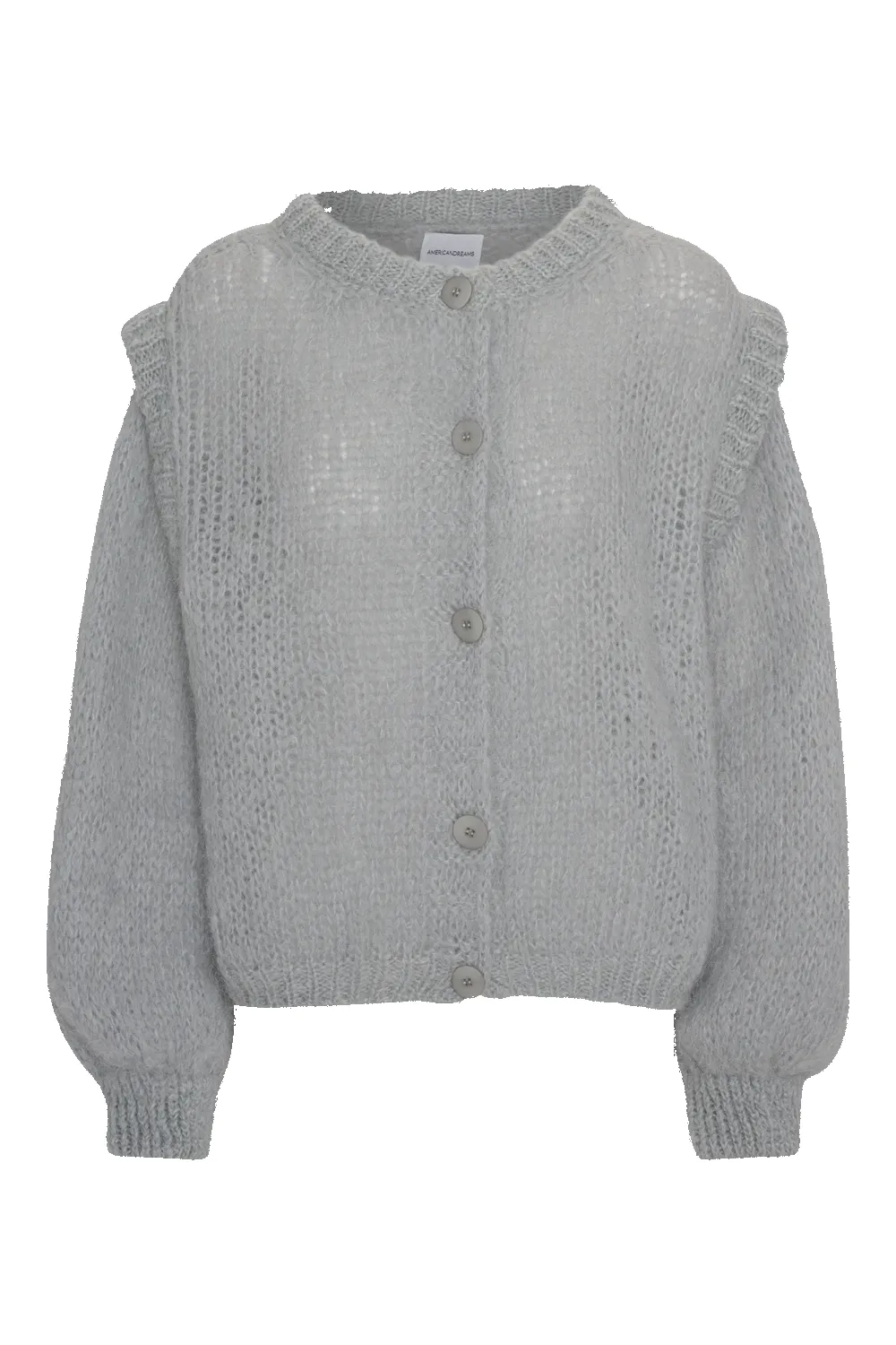 Olly Cardigan Light Grey sold by Americandreams