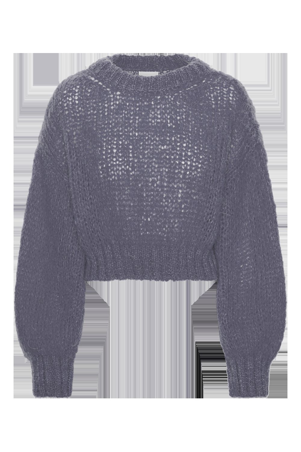 Leonnie Alpaca Cropped Pullover Graphite sold by American Dream