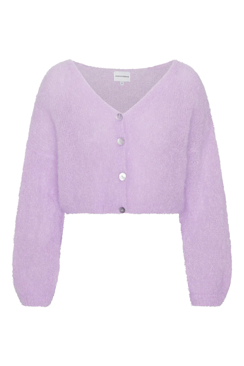 Cornelia Cropped Cardigan Light Purple sold by Americandreams