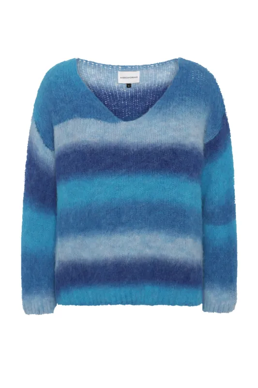 Sofia Pullover Blue Ombre - Sample sold by American Dream