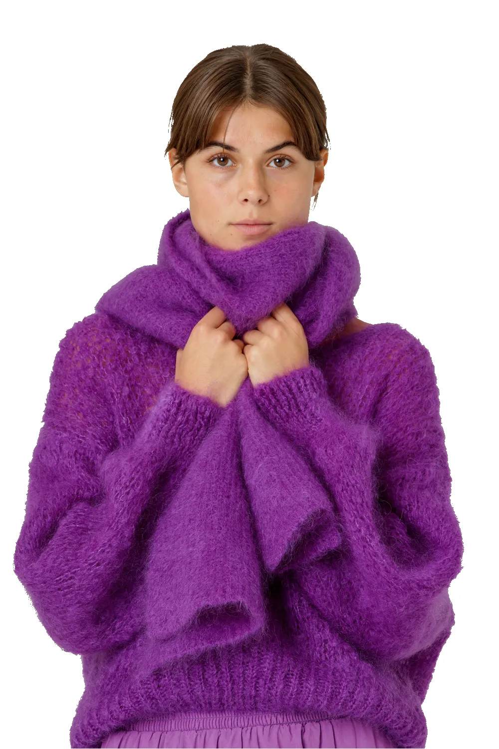 Lisa Mohair Scarf Deep Purple sold by American Dream product image thumbnail 3