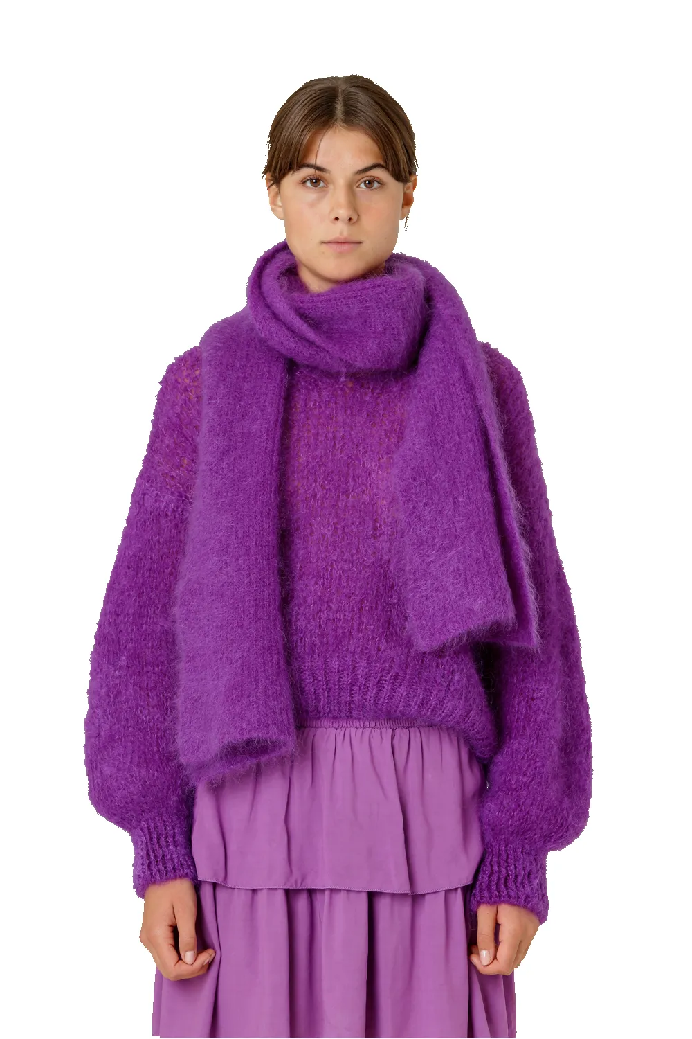 Lisa Mohair Scarf Deep Purple sold by American Dream product image thumbnail 2