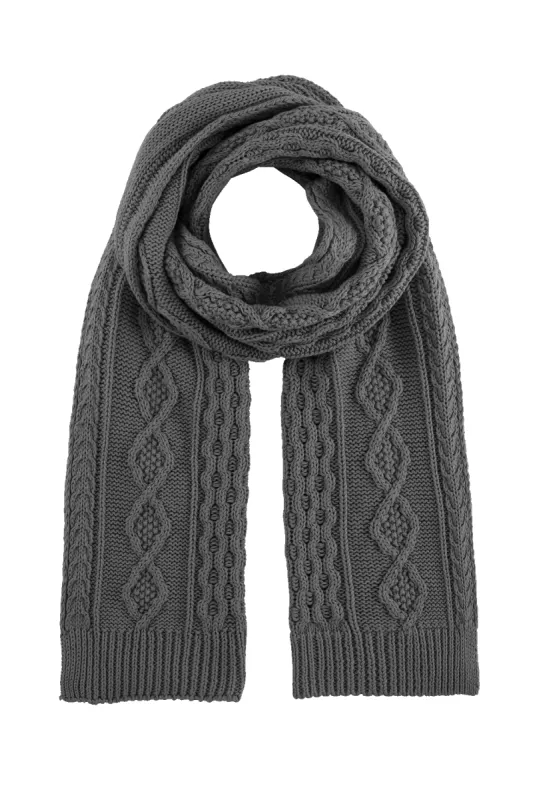 Jojo Cotton Scarf Graphite sold by Americandreams