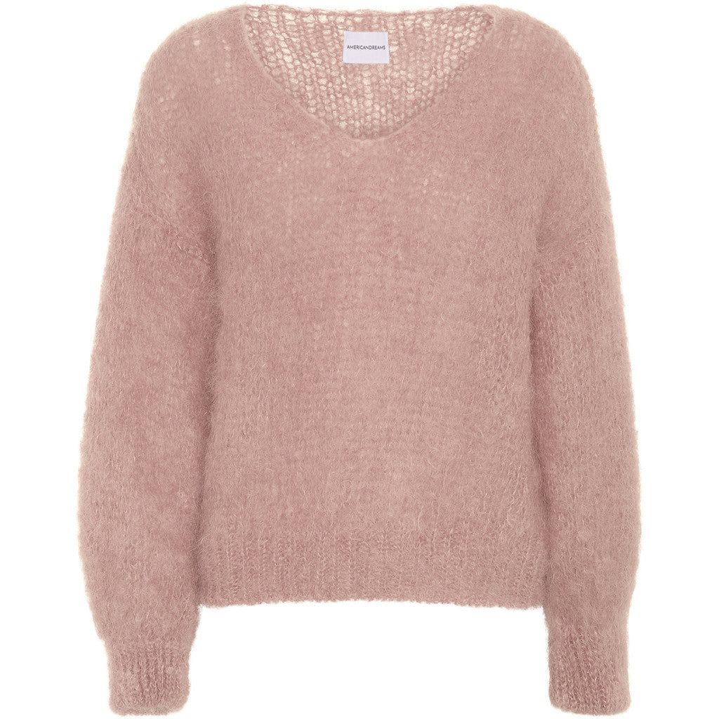 Milana LS Mohair Knit - Light Pink sold by American Dream