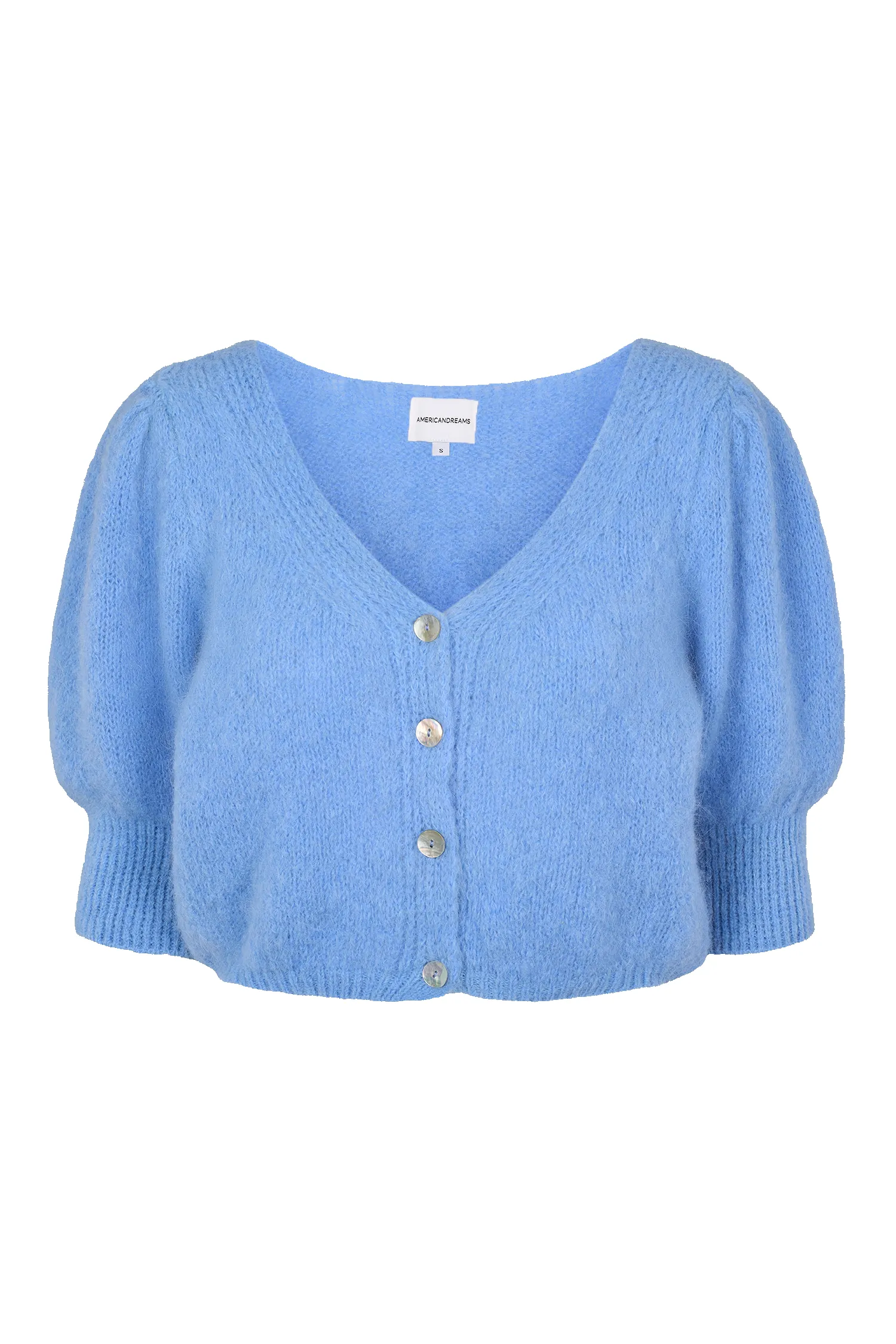 Manda Alpaca Cardigan Sky Blue sold by Americandreams