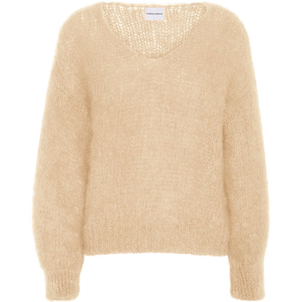 Milana LS Mohair Knit - Almond sold by American Dream