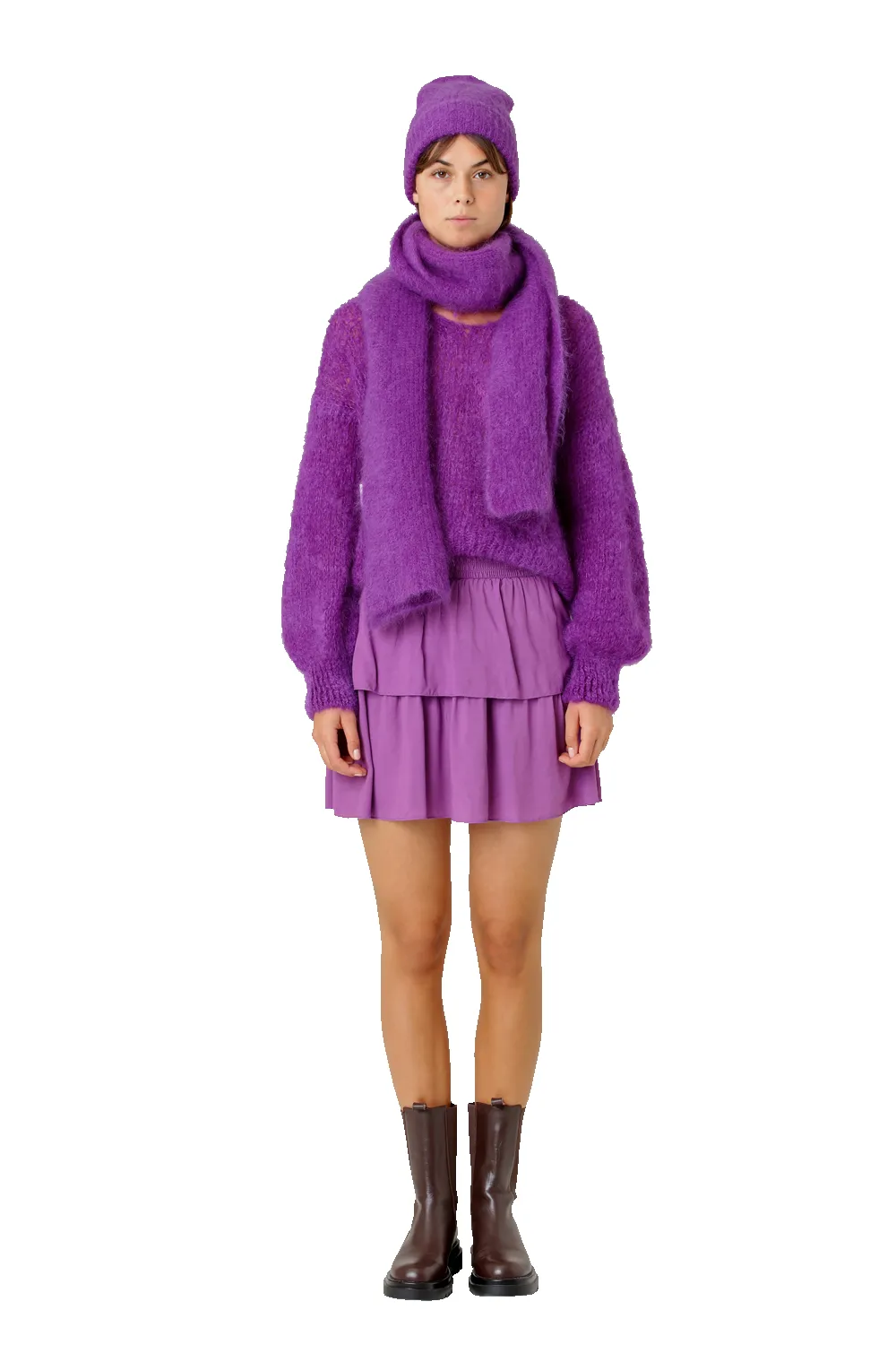 Mila Mohair Beanie Deep Purple sold by American Dream product image thumbnail 3