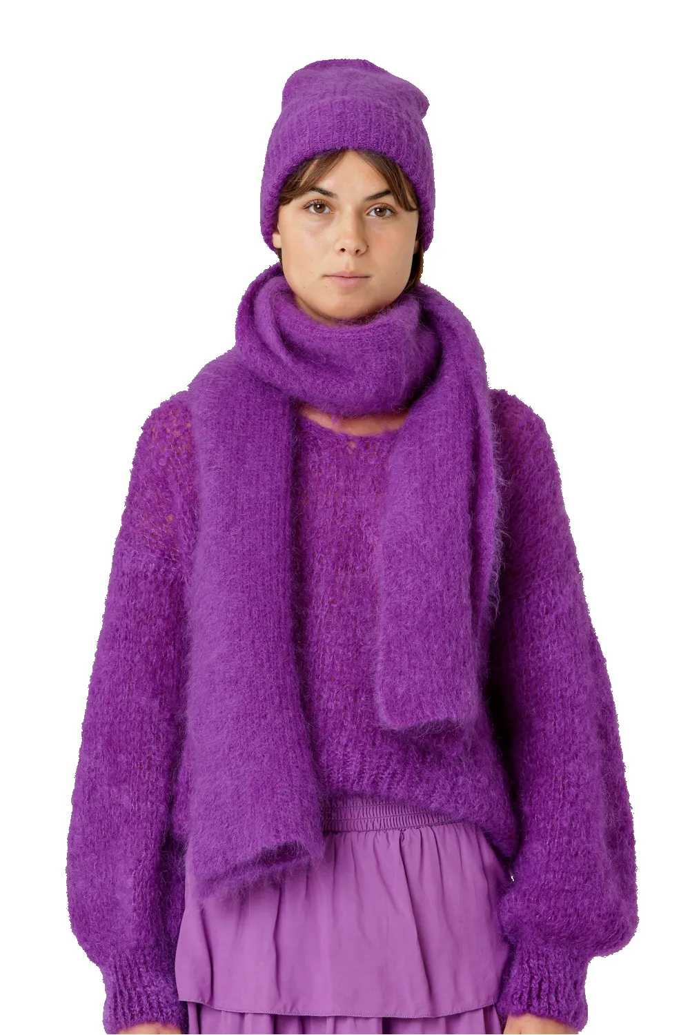 Mila Mohair Beanie Deep Purple sold by American Dream product image thumbnail 2