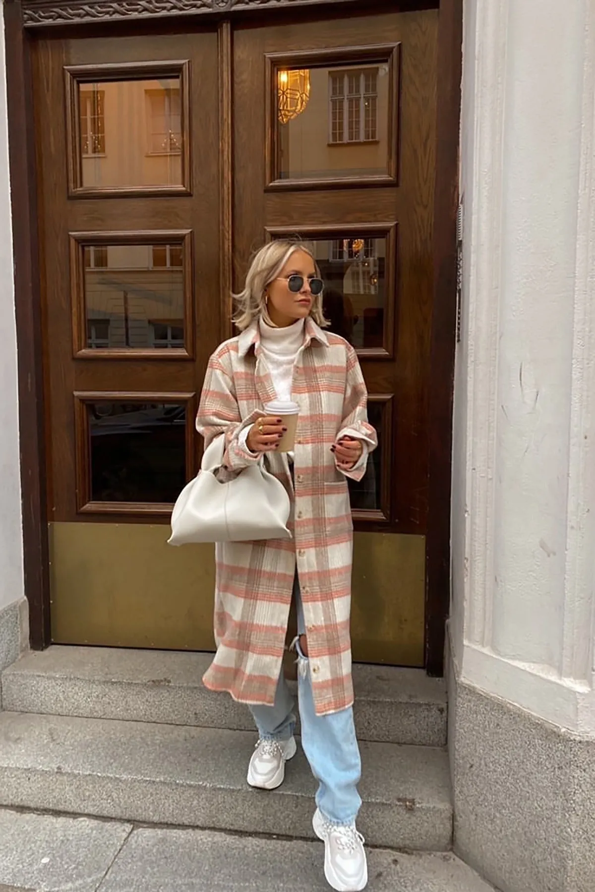 Caro Check Jacket Orange - Sample sold by Americandreams product image thumbnail 3