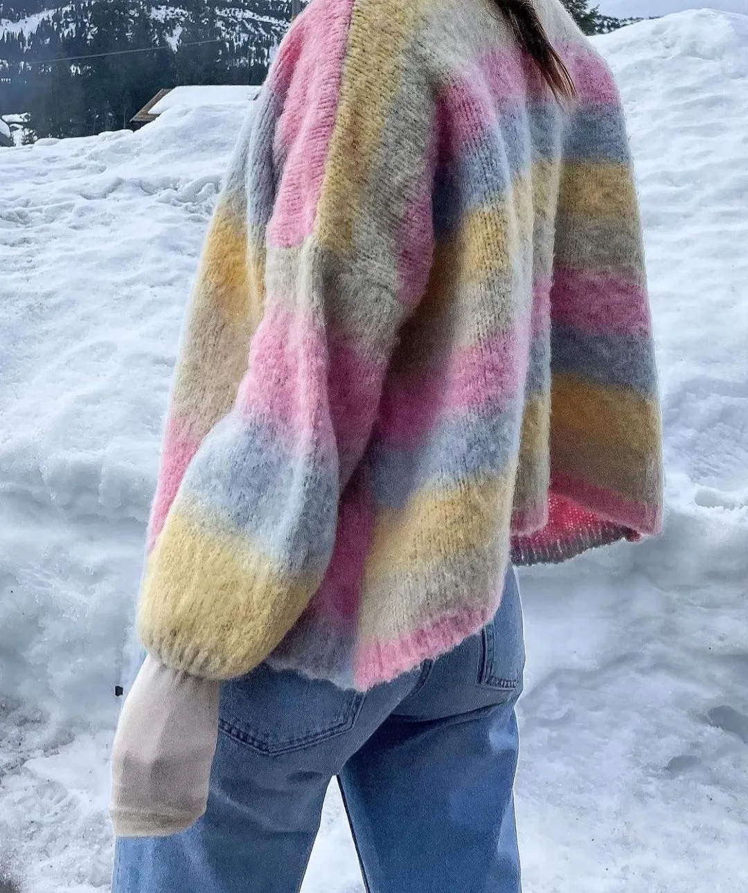 Caroline Cardigan Candy Ombre - Sample sold by American Dream product image thumbnail 3