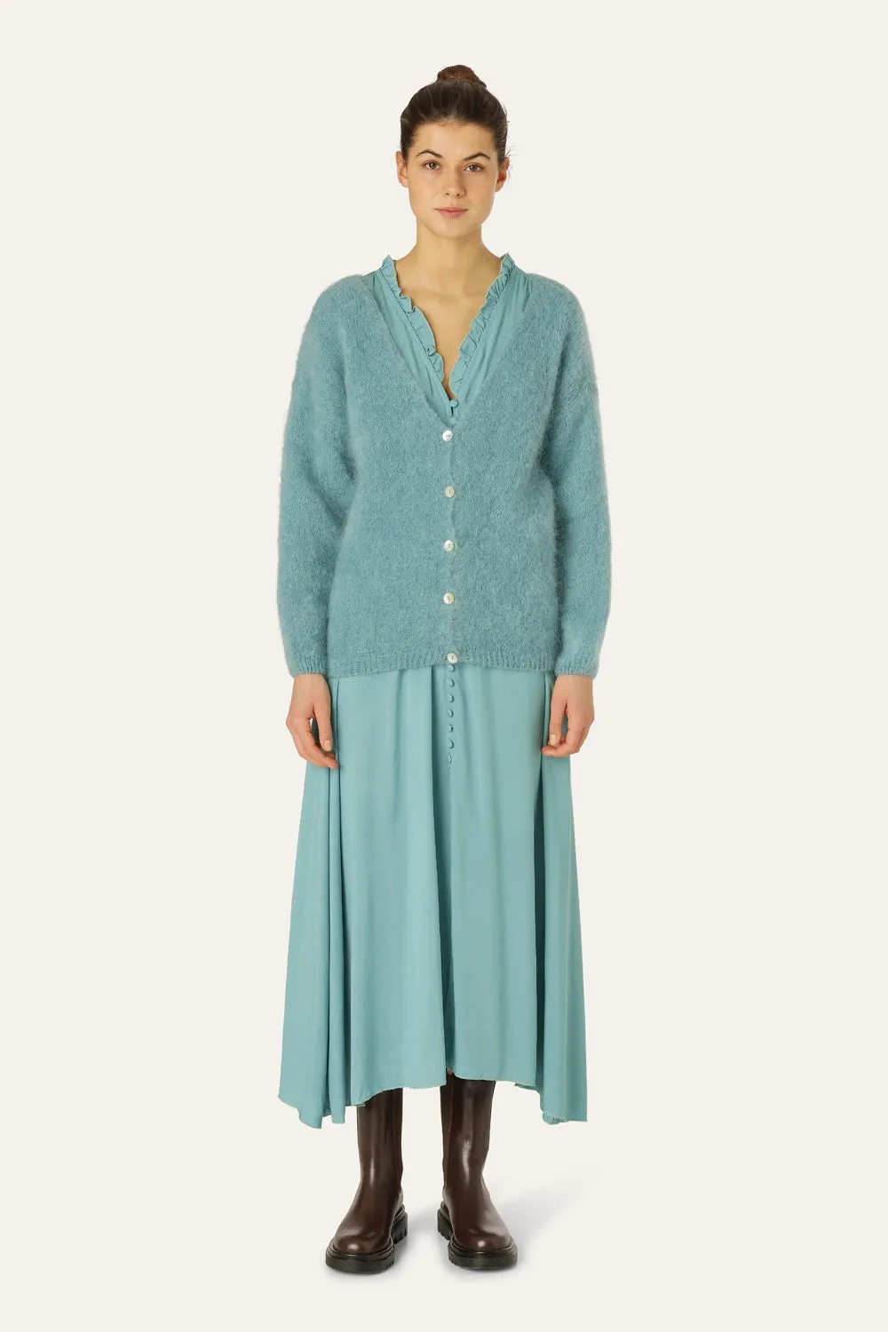 Cornelia LS Cardigan Turquoise sold by Americandreams product image thumbnail 2