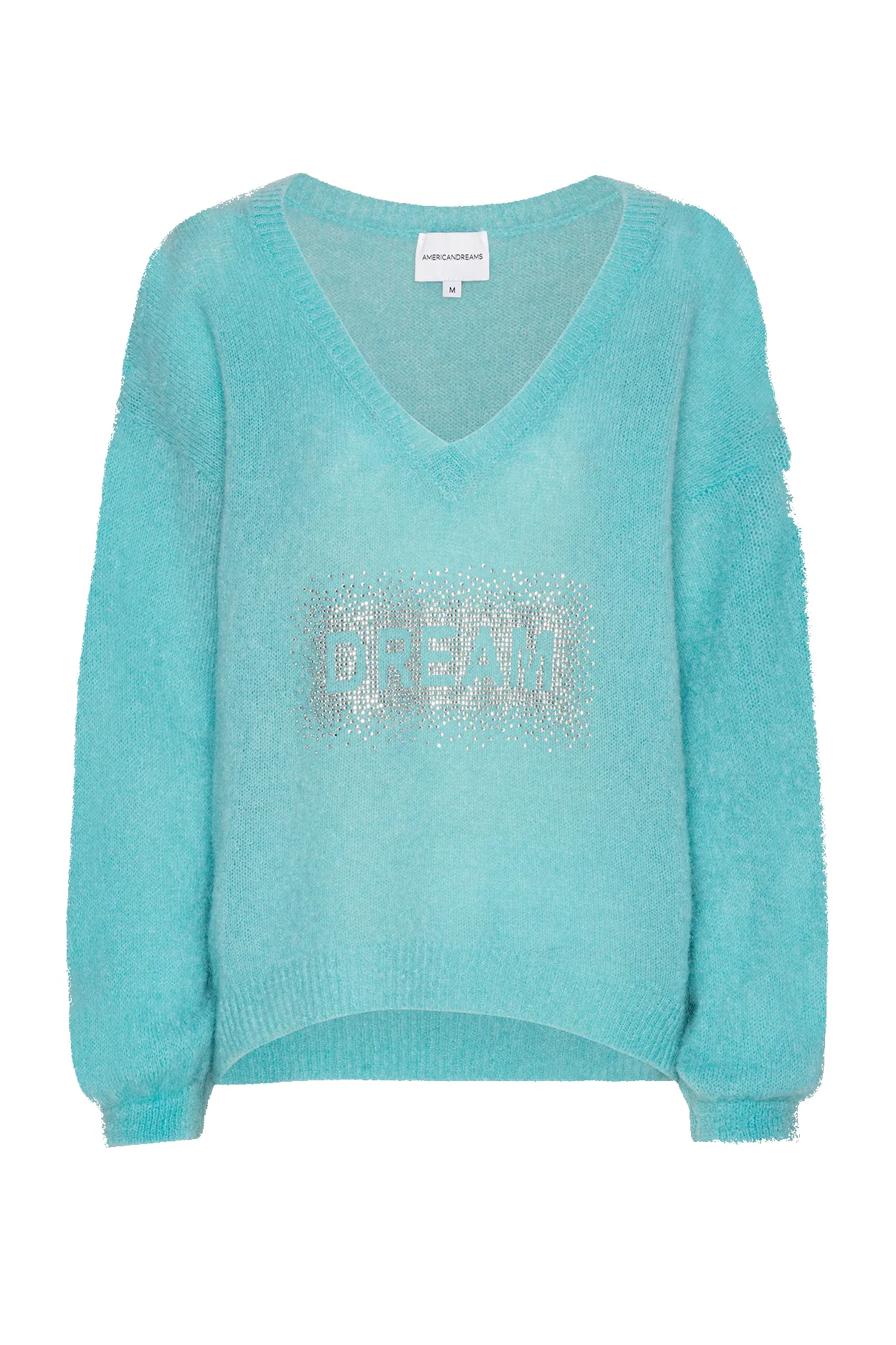 Silja V Neck Crystal Pullover Seafoam Green sold by Americandreams