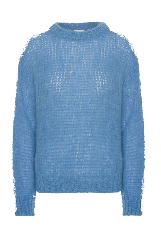Leonnie Alpaca Pullover Sky Blue sold by Americandreams