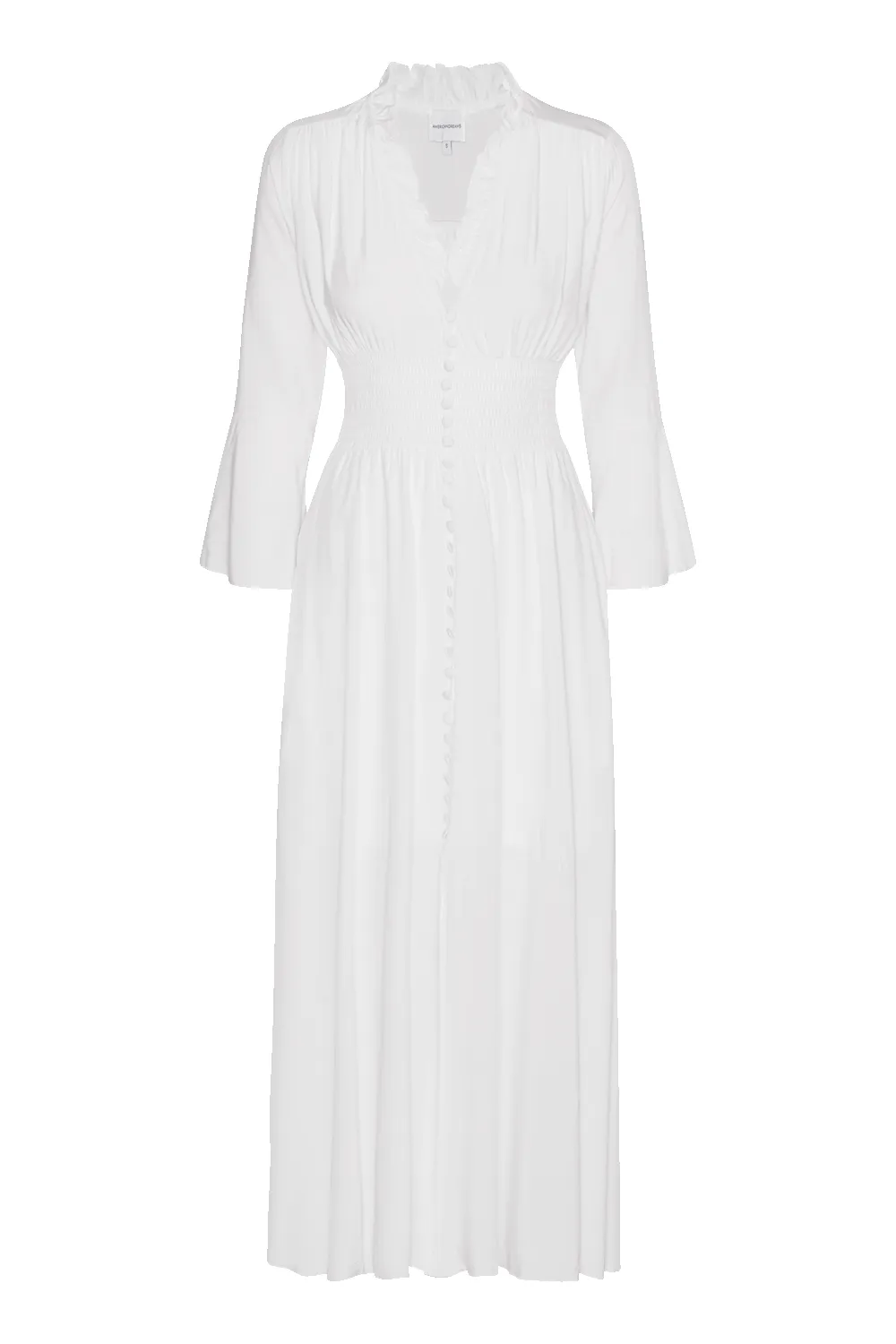 Sally Long Dress White sold by Americandreams