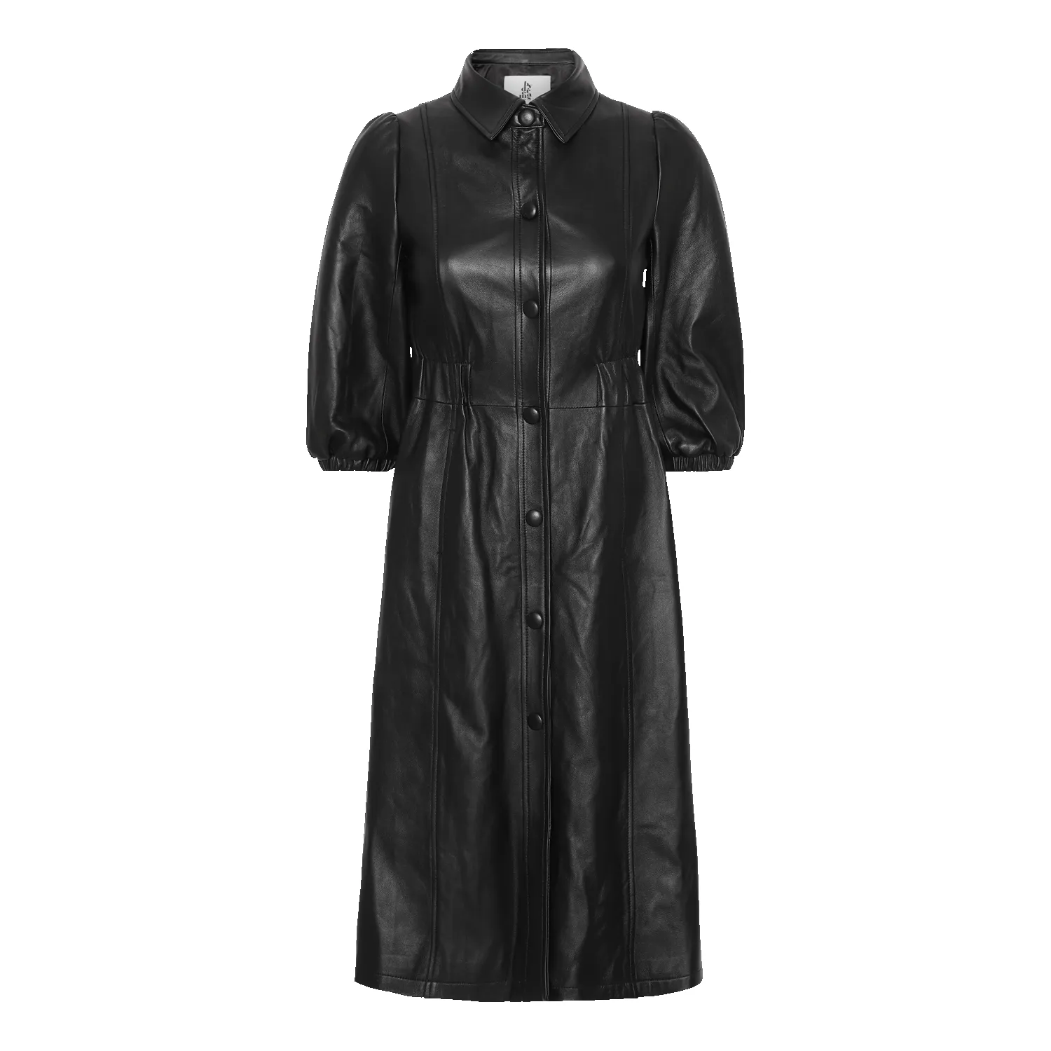 Alice Leather Button Dress Black - Sample sold by Americandreams product image thumbnail 4