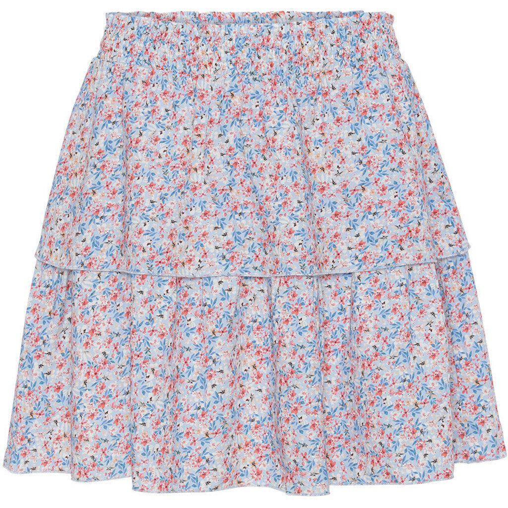 Sally Short Skirt - Blue Multi Flower sold by American Dream