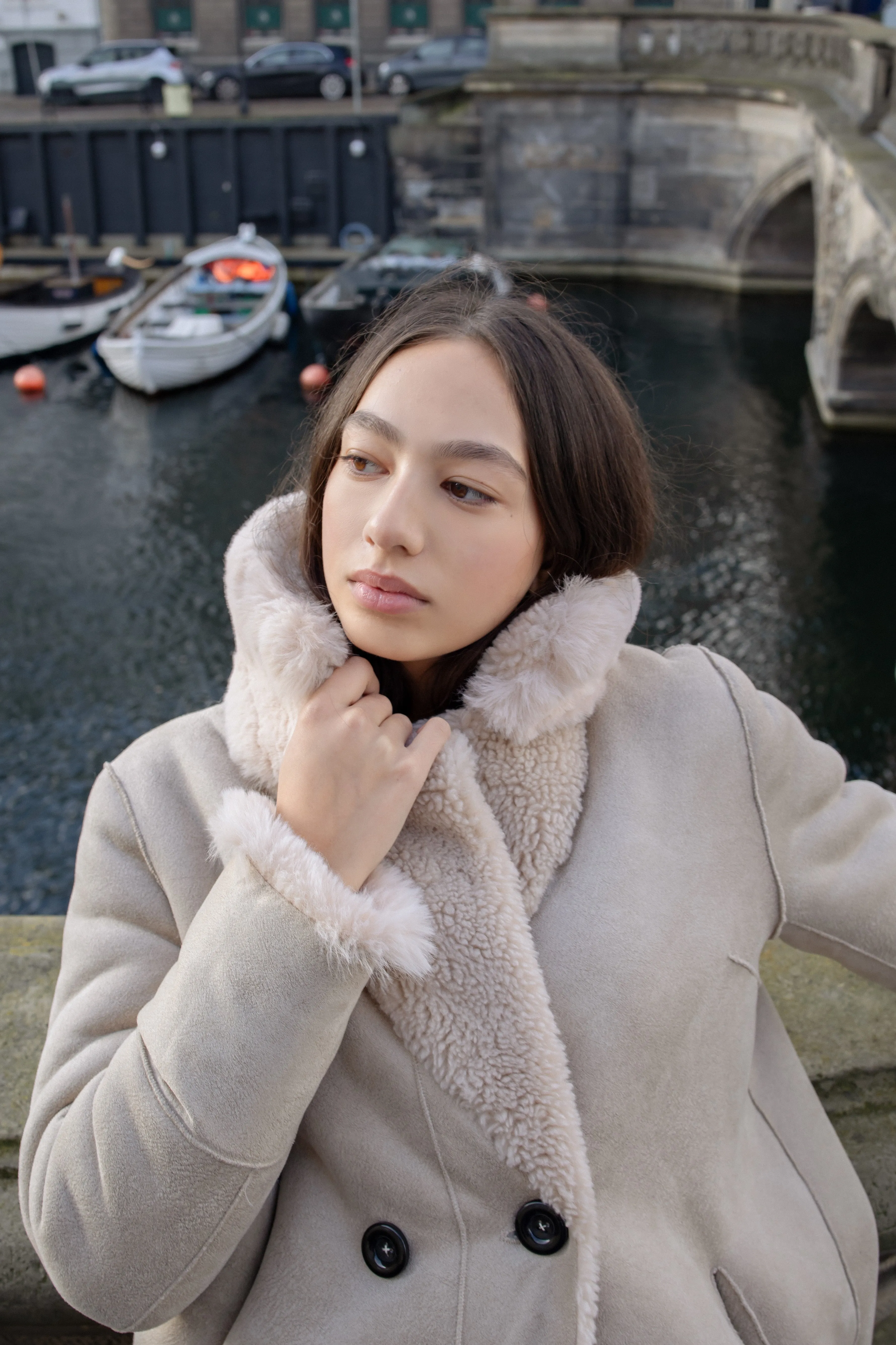 Leona Wool Coat Long Beige sold by Americandreams product image thumbnail 3