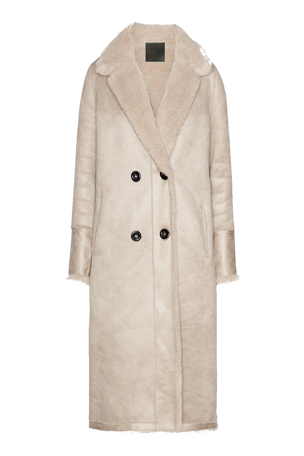 Leona Wool Coat Long Beige sold by Americandreams