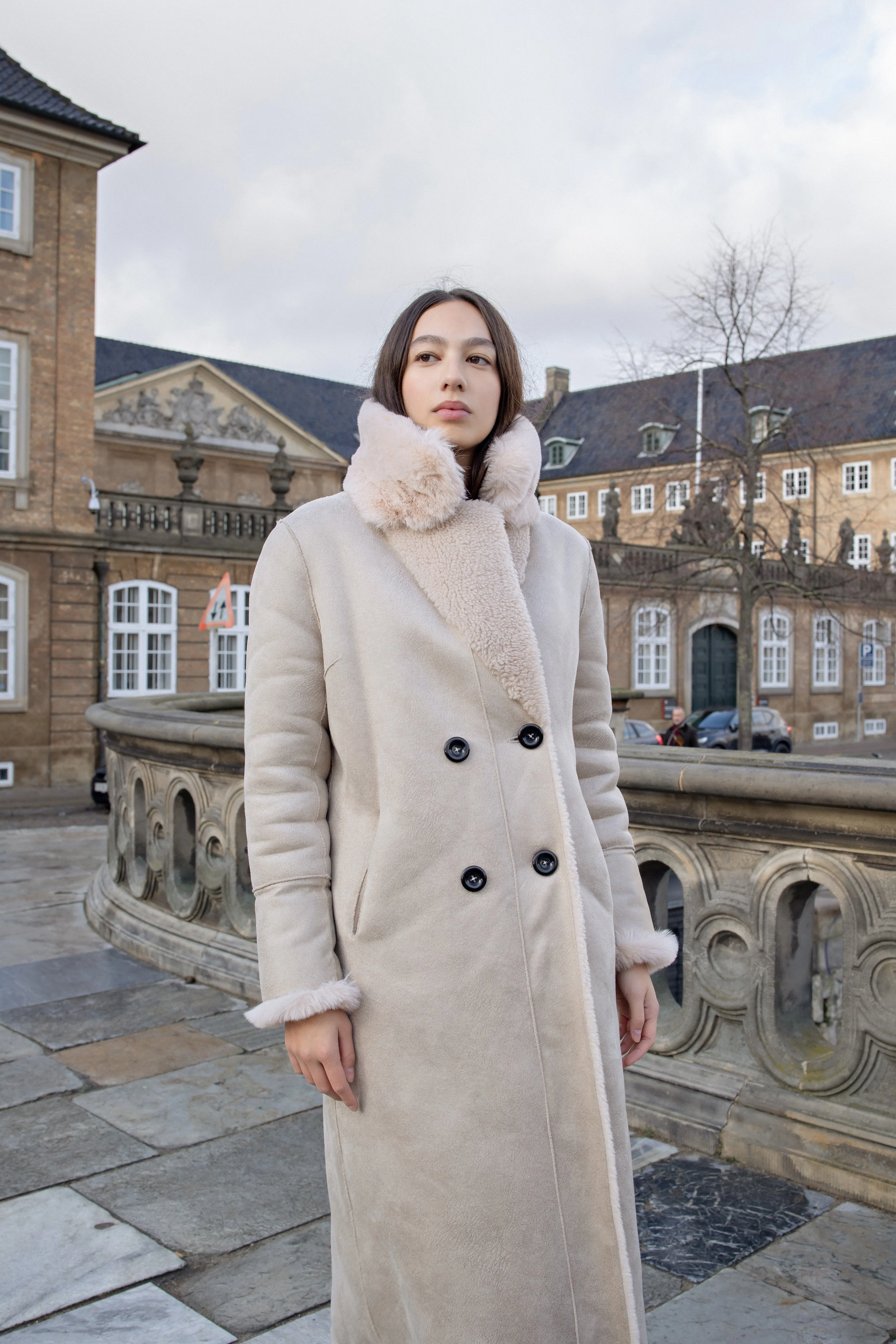 Leona Wool Coat Long Beige sold by Americandreams product image thumbnail 4