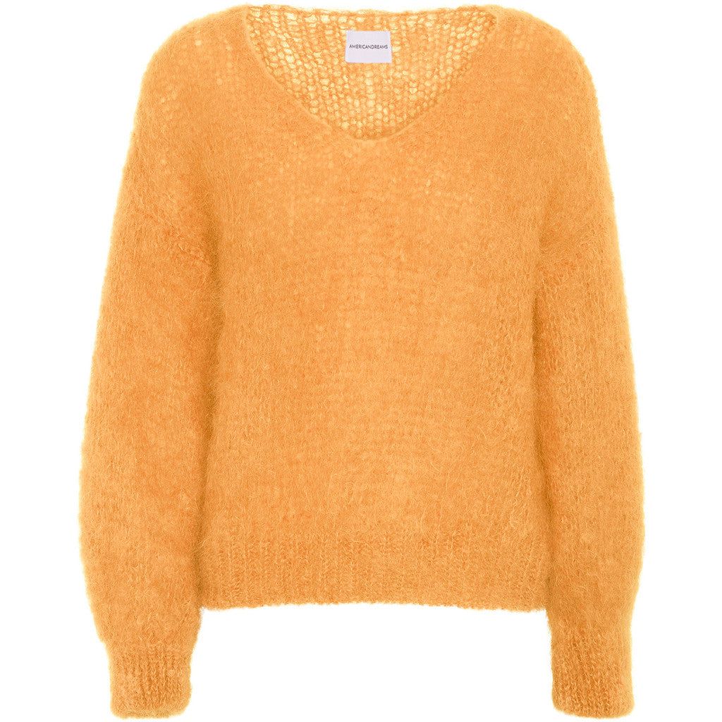 Milana LS Mohair Knit - Light Orange sold by American Dream