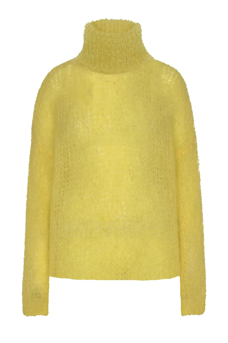 Livia LS Roll Neck Pullover Yellow sold by American Dream