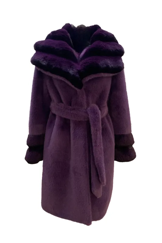 Vivian Faux Fur Deep Purple - Sample made by Americandreams
